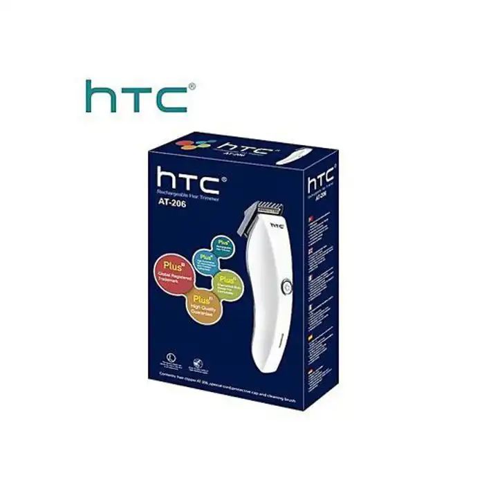 ماكينة  الشعر اللاسلكية القابلة لإعادة الشحن HTC AT-206 للرجال، لطيفة وصغيرة الحجم، للوجه