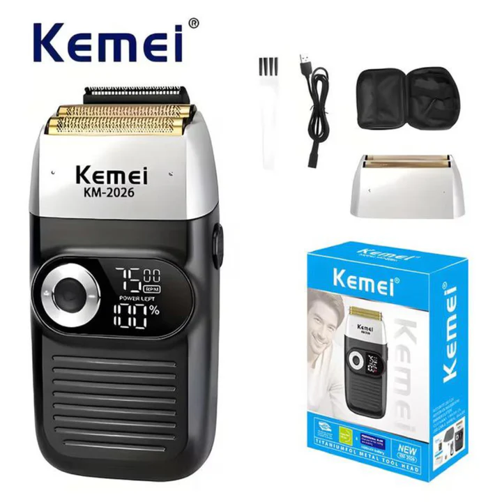 Kemei KM-2026 en gros professionnel rechargeable tondeuse électrique tondeuse barbe rasoir
