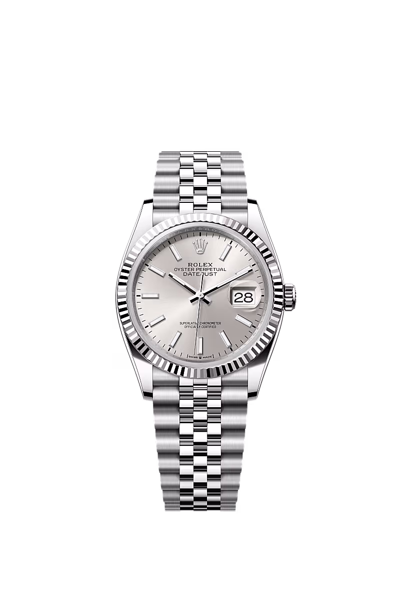 Rolex Datejust Silver Index Jubilee